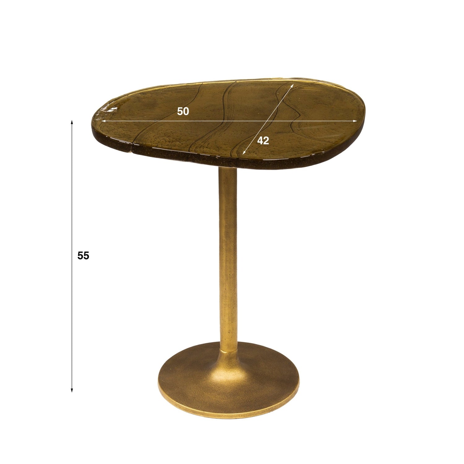 Bijzettafel Astra M Goud