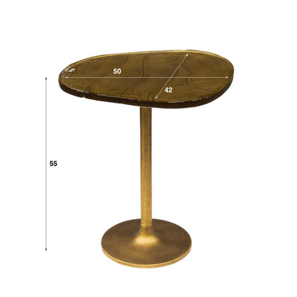 Bijzettafel Astra M Goud