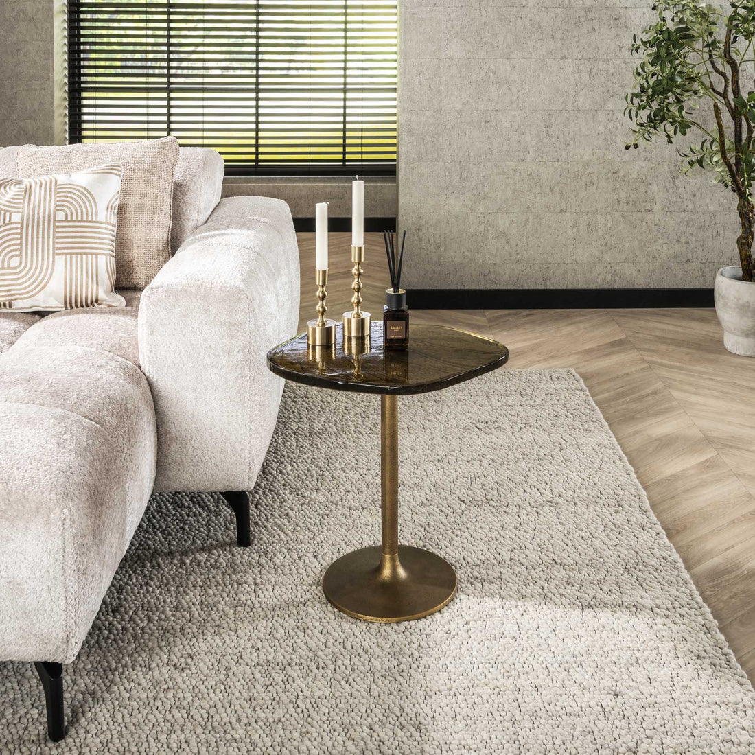 Bijzettafel Astra S Goud