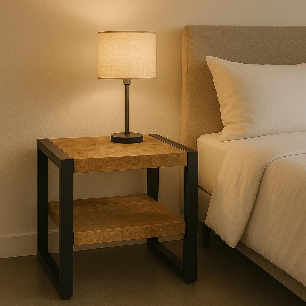 Bijzettafel Mangohout | 50 cm x 50 cm x 45 cm