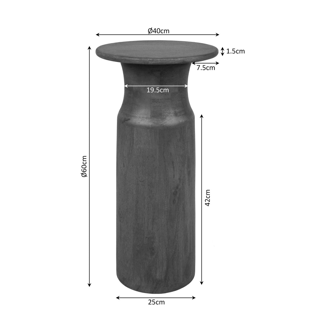 Bijzettafel Mason Donkerbruin