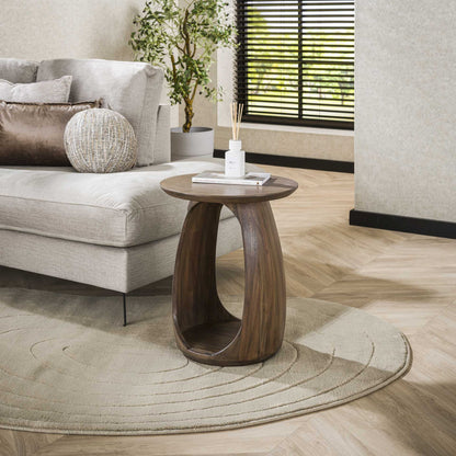Bijzettafel Tobi S | Acacia hout | Mat bruin