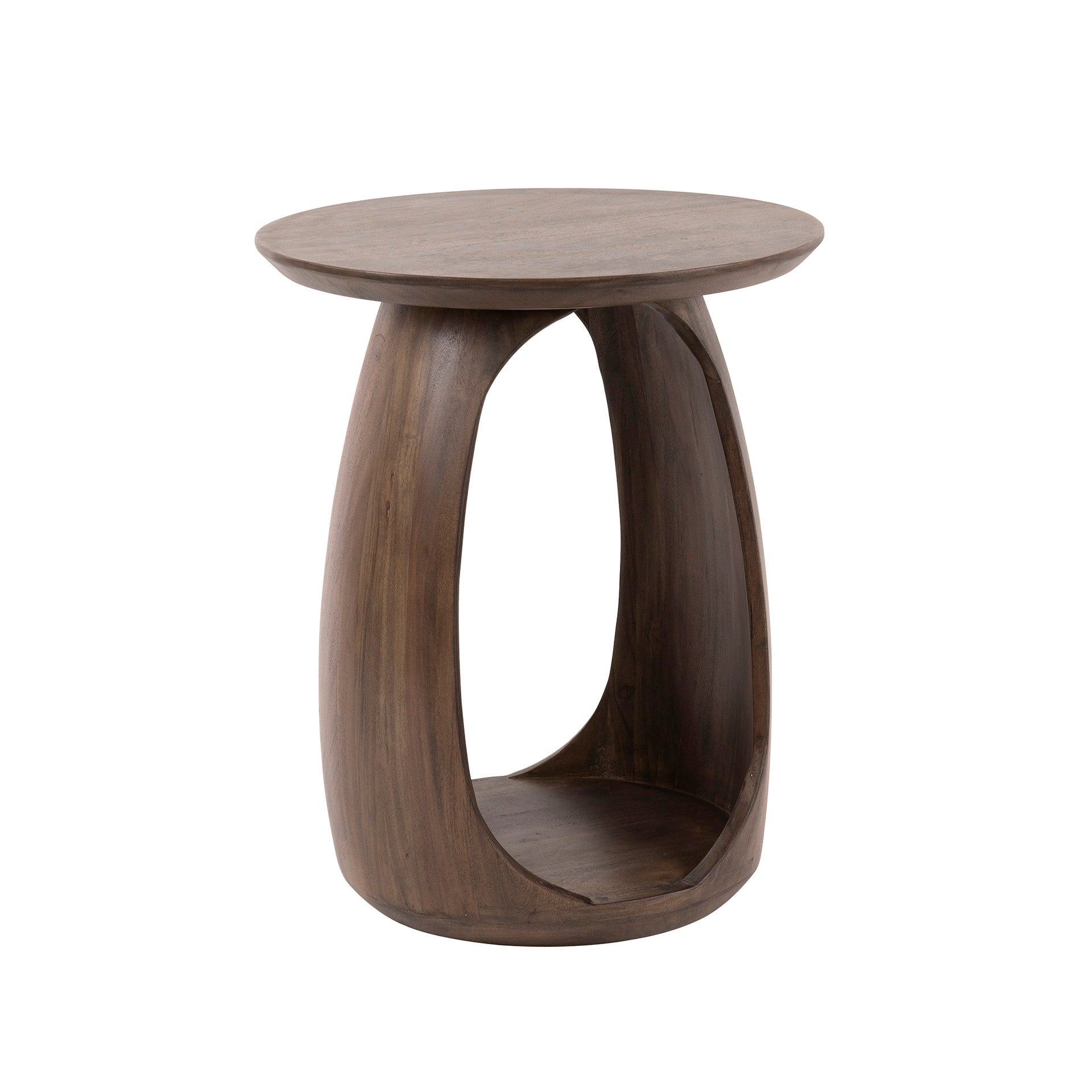 Bijzettafel Tobi S | Acacia hout | Mat bruin