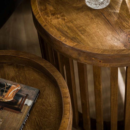 Bijzettafel set van 2 Rond Mod