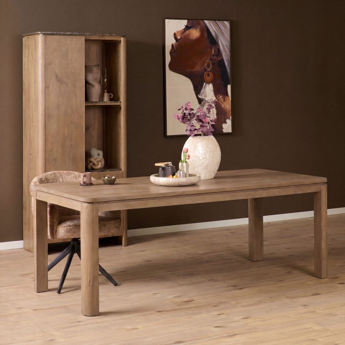 Eettafel Dallas Naturel Mangohout 200 cm