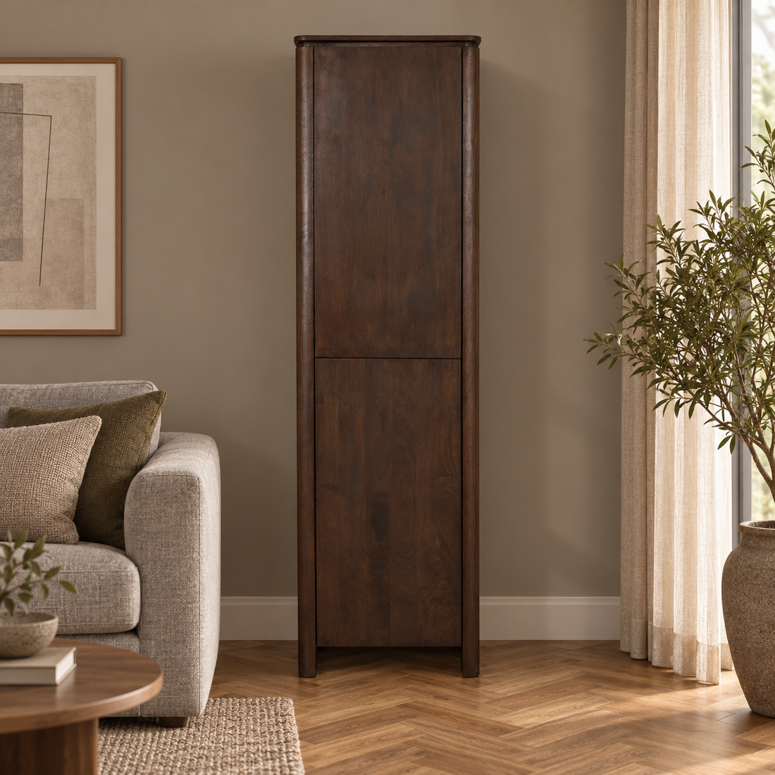 Smalle kast Dallas Mangohout 55 cm