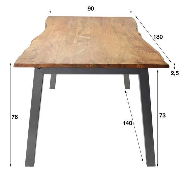 Eetkamertafel Eddie 180cm