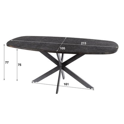 Eettafel Deens Dave 215cm