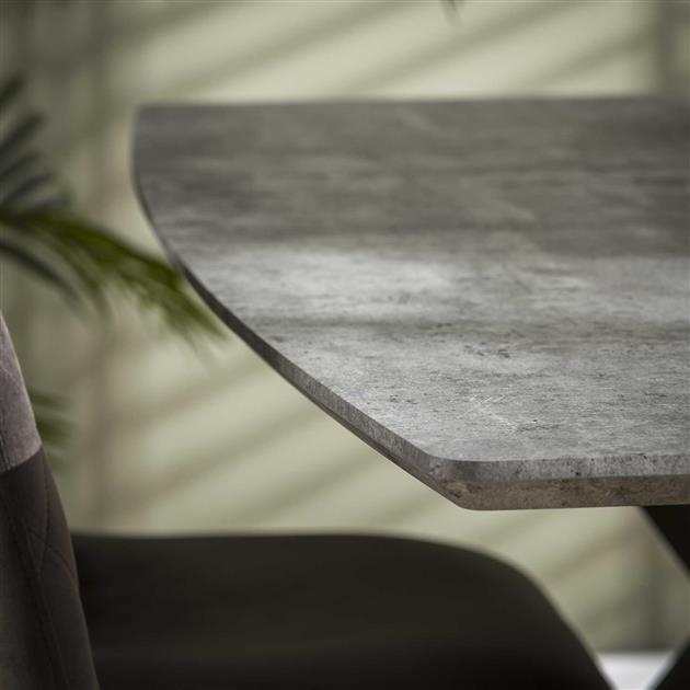 Eettafel Deens ovaal Hidde Betonlook 160 cm