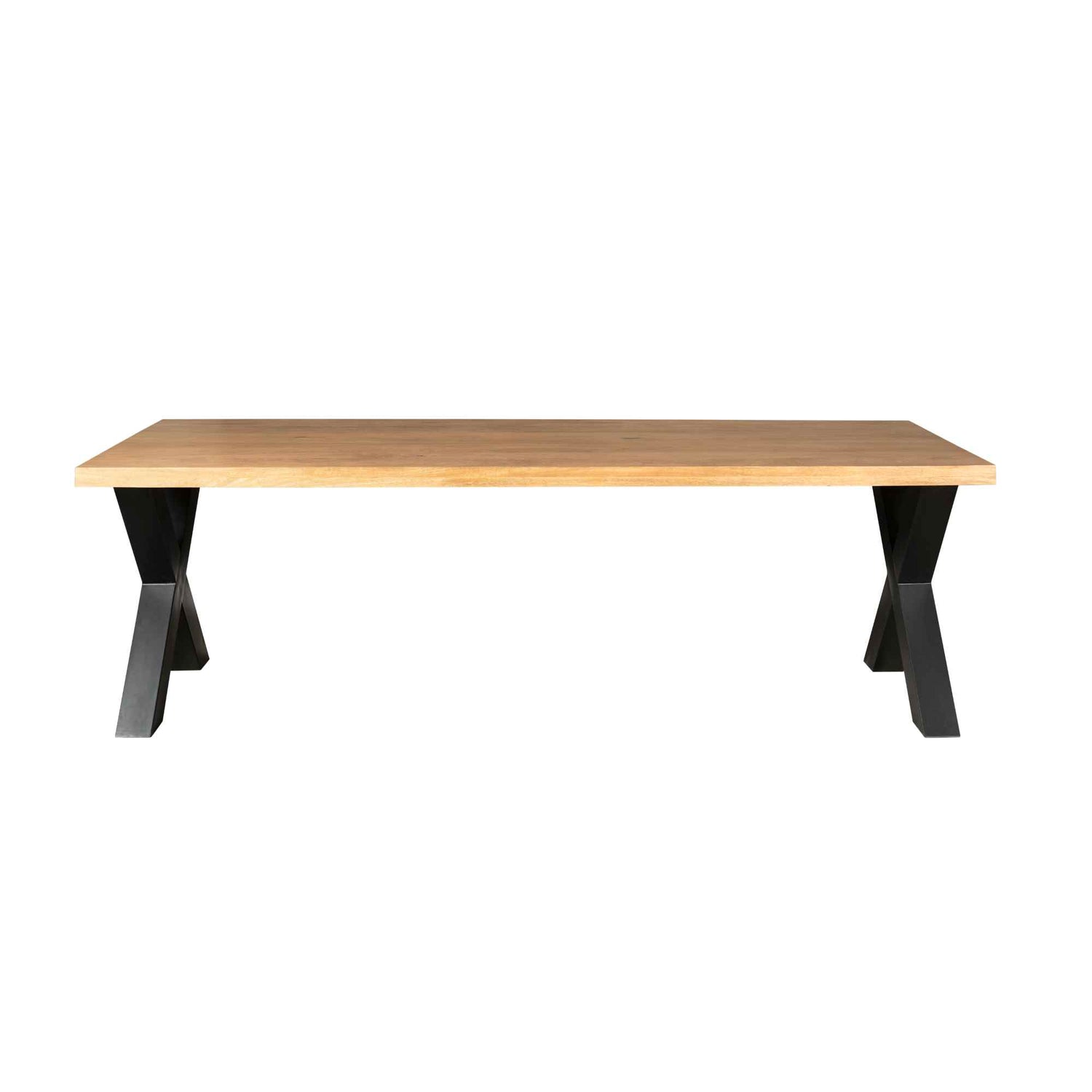 Eettafel Mangohout Denver | Rechthoek X-poot | 300 cm