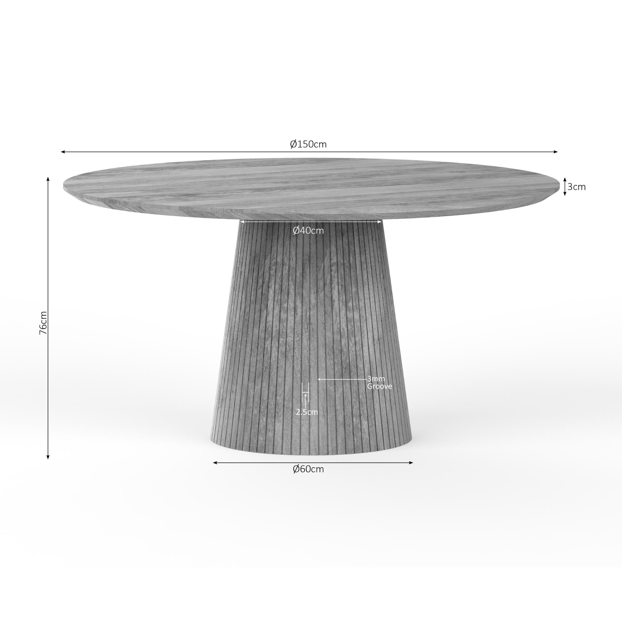 Eettafel Solana | 150 cm | Naturel