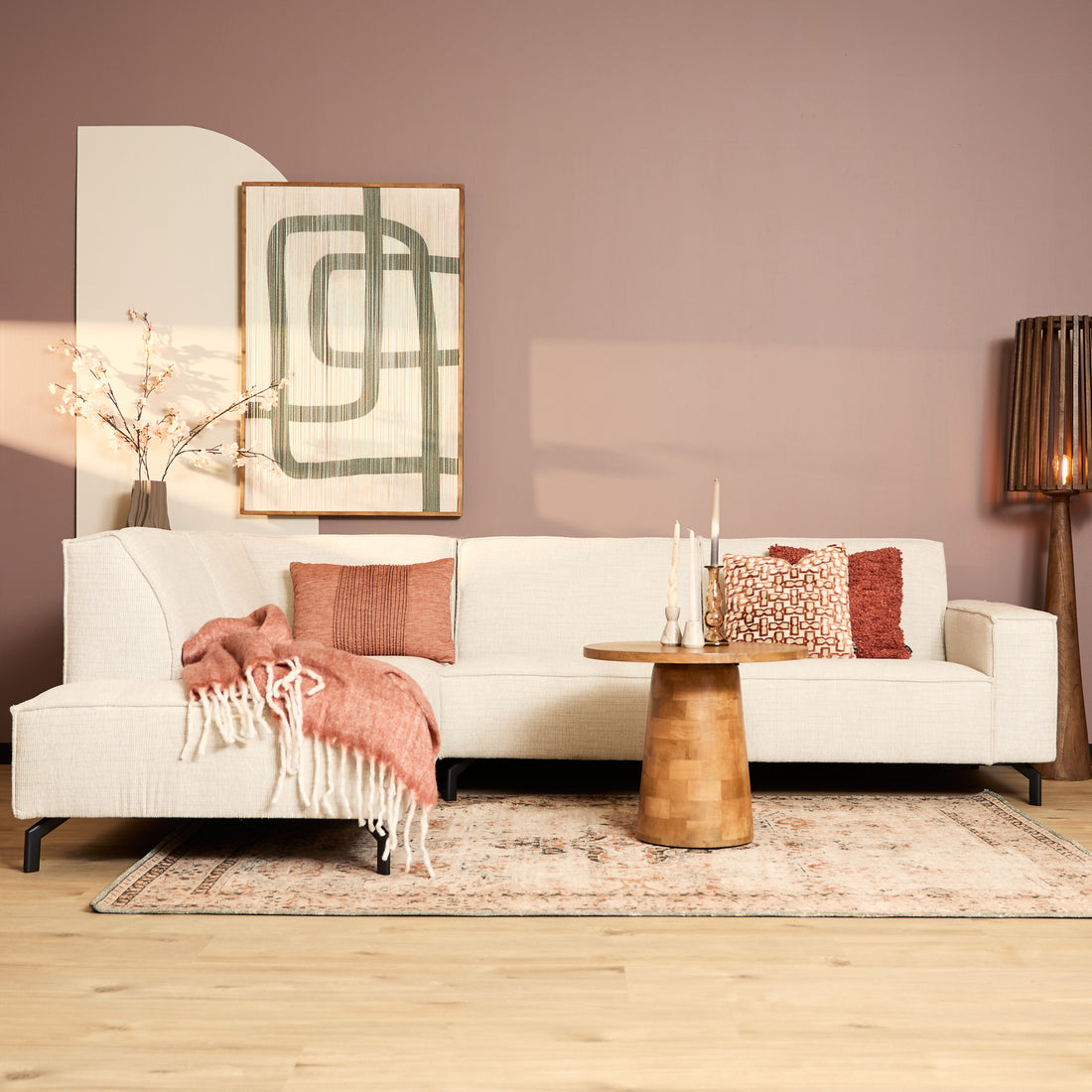 MySofa Hoekbank Floris Beige - Industrieelinhuis.nl