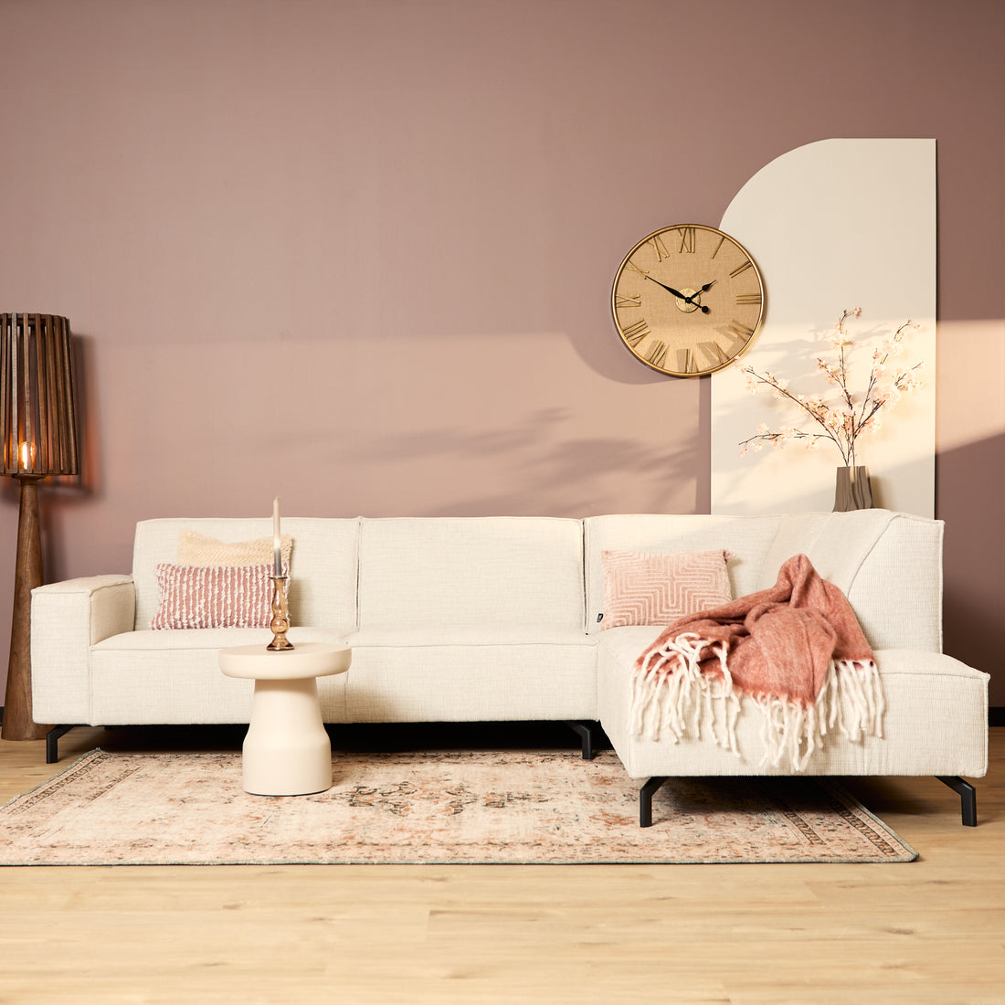 MySofa Hoekbank Floris Beige - Industrieelinhuis.nl