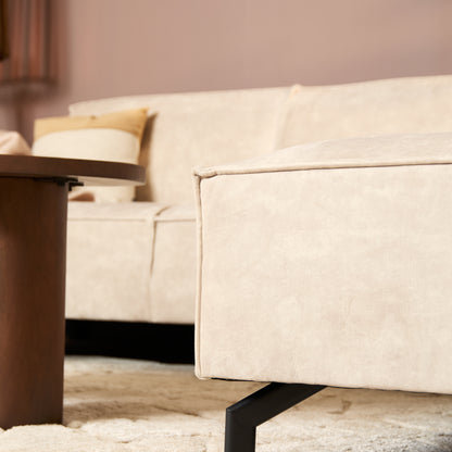 MySofa Velvet Hoekbank Floris Beige - Industrieelinhuis.nl
