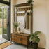 Garderoberek XL Industrieel Design | Mangohout en Staal | 100x40x190cm - Industrieelinhuis.nl