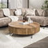 Grote Salontafel Mangohout | Wave | Ø 120cm