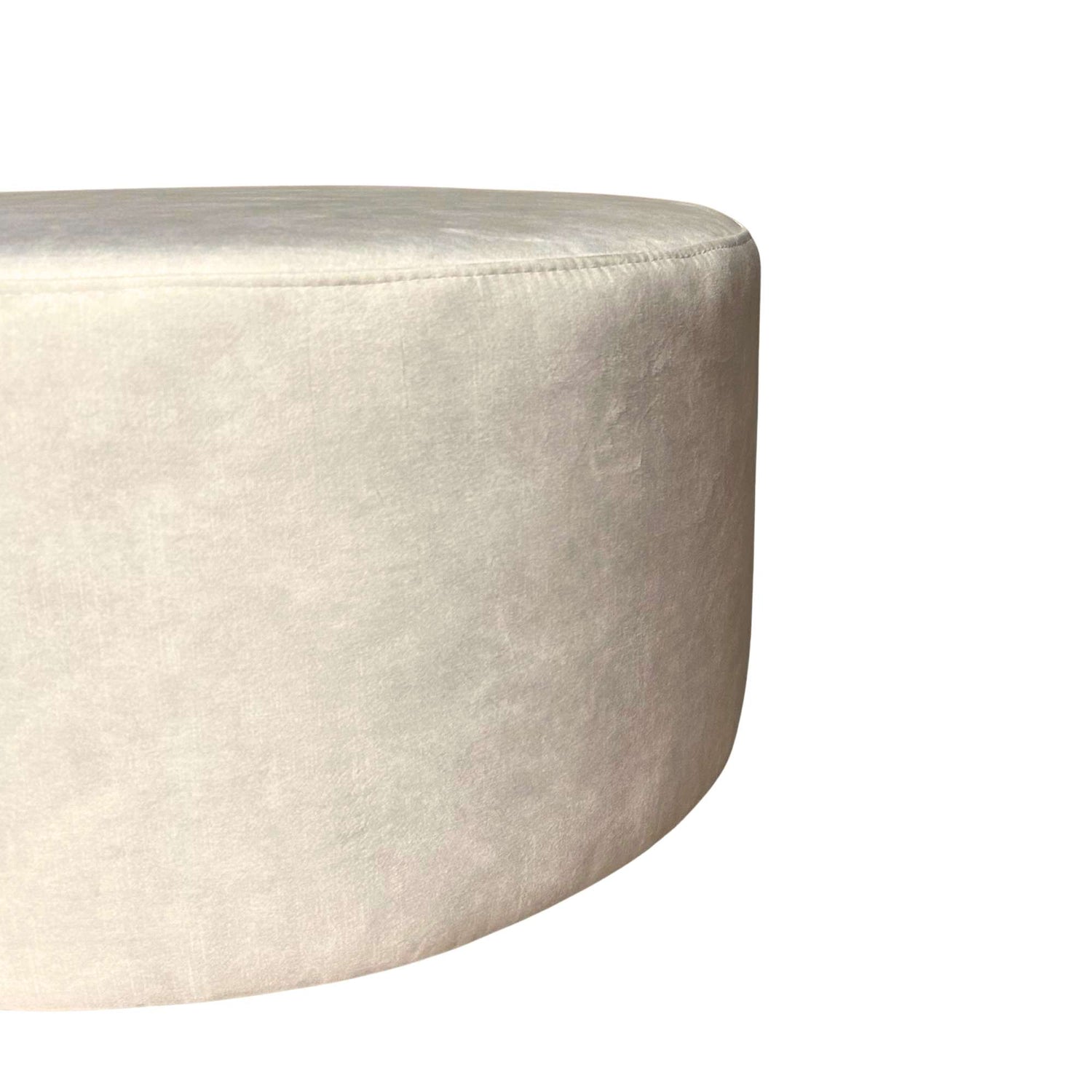 Hocker Rond Velvet Creme 60cm
