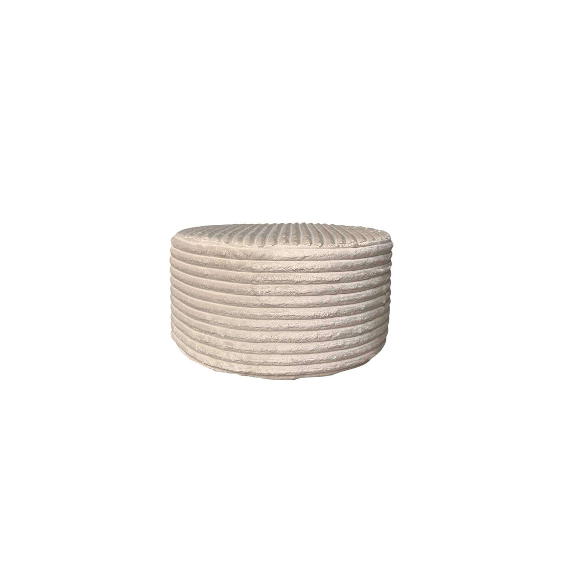 Hocker Rond Beige 60 cm - Industrieelinhuis.nl