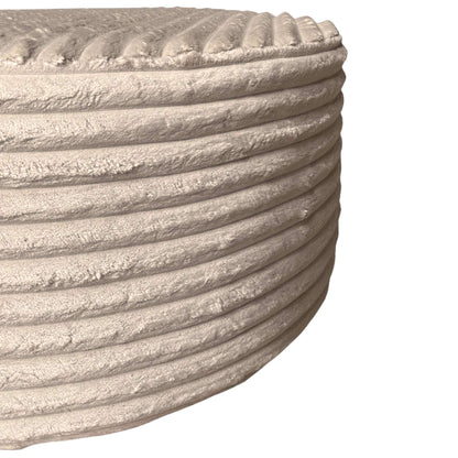Hocker Rond Beige 60 cm - Industrieelinhuis.nl
