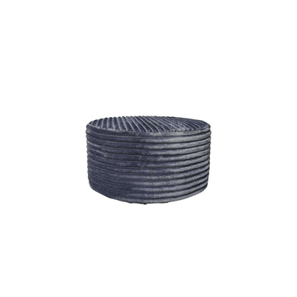 Hocker Rond Velvet Antraciet 60cm