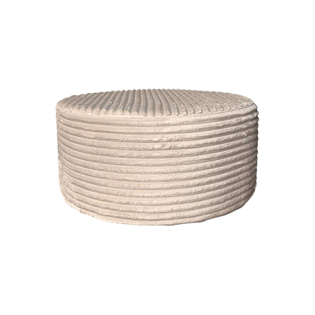 Hocker Rond Beige 80 cm