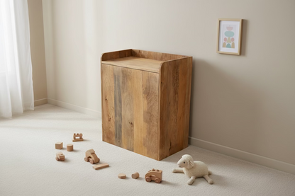 Inklapbaar kastje kinder bureau met opbergruimte