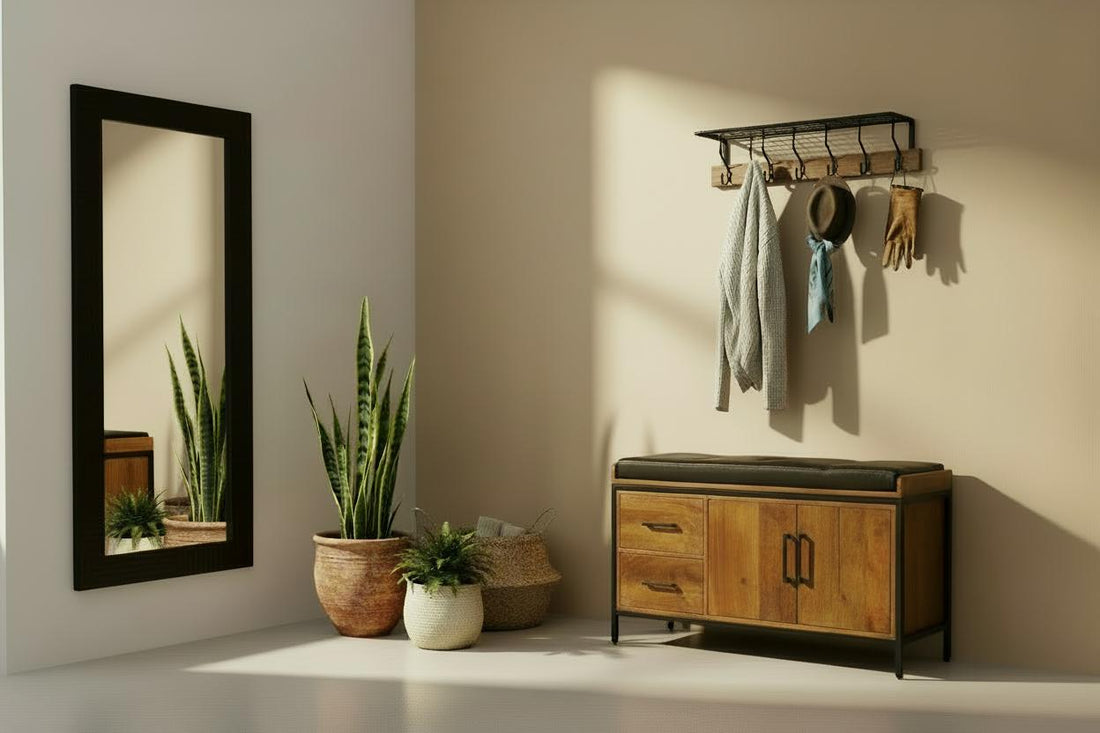 Schoenenbankje met Opbergruimte – Warm & Stijlvol Design 80 × 30 × 48 cm