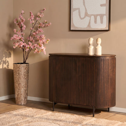 Kabinet kast Solana Bruin Mangohout 115 cm