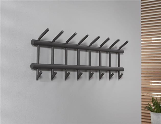Kapstok 8 haken Orion Donkergrijs
