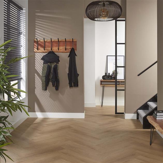 Kapstok Eddie 2x 6 haken - acacia hout - 100 cm