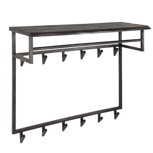 Kapstok Yuko met 12 haken Zwart