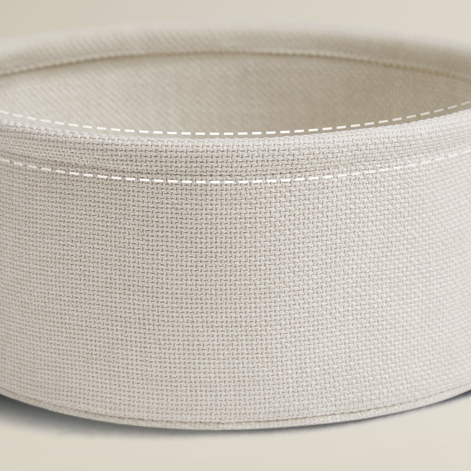 Salontafel Rond Crème wit met opbergmand | Houtlook en Staal | ⌀ 75cm x 45cm - Industrieelinhuis.nl