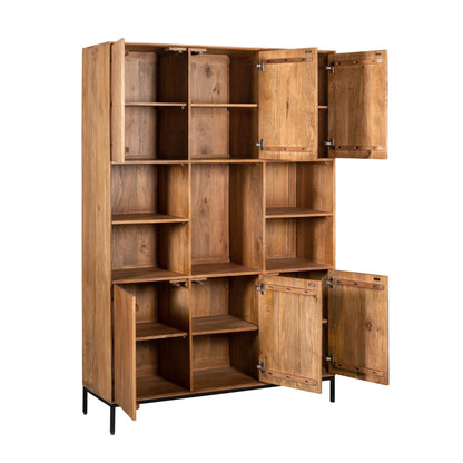 Vakkenkast Madison XL Natural 135 cm - Industrieelinhuis.nl