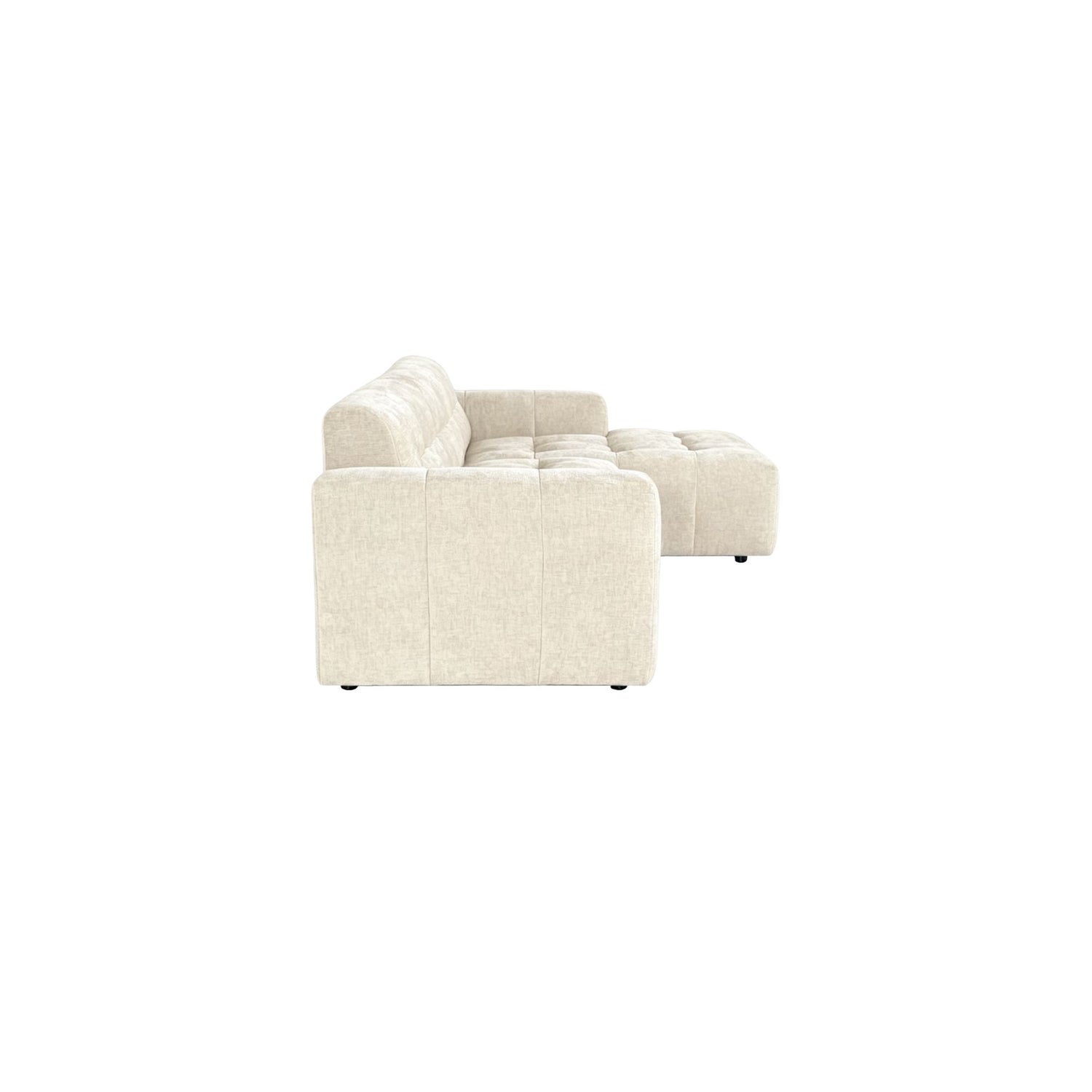 MySofa Ruby Hoekbank Beige  2,5 zits AL + Lounge R