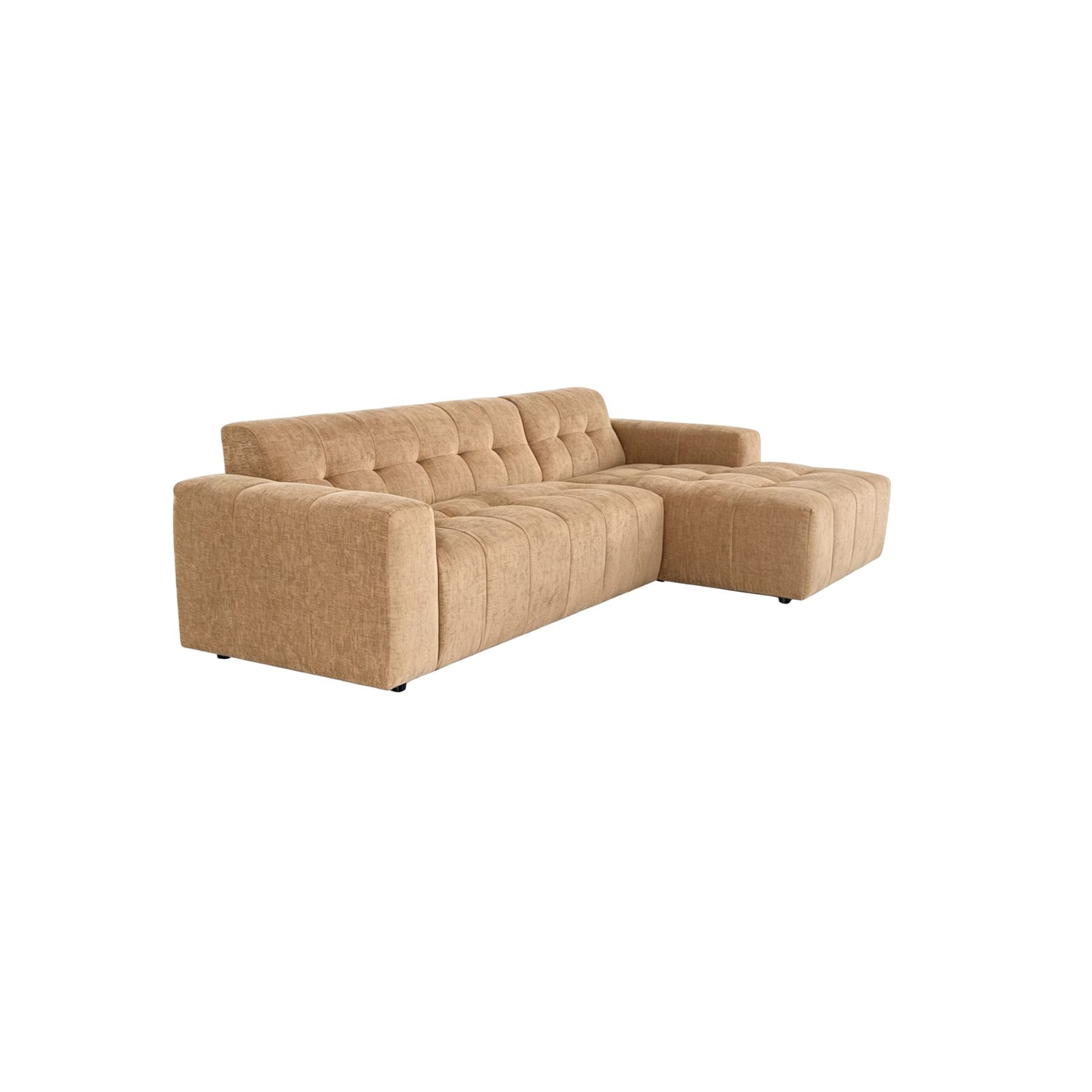 MySofa Ruby Hoekbank Camel 2,5 zits AL + Lounge R