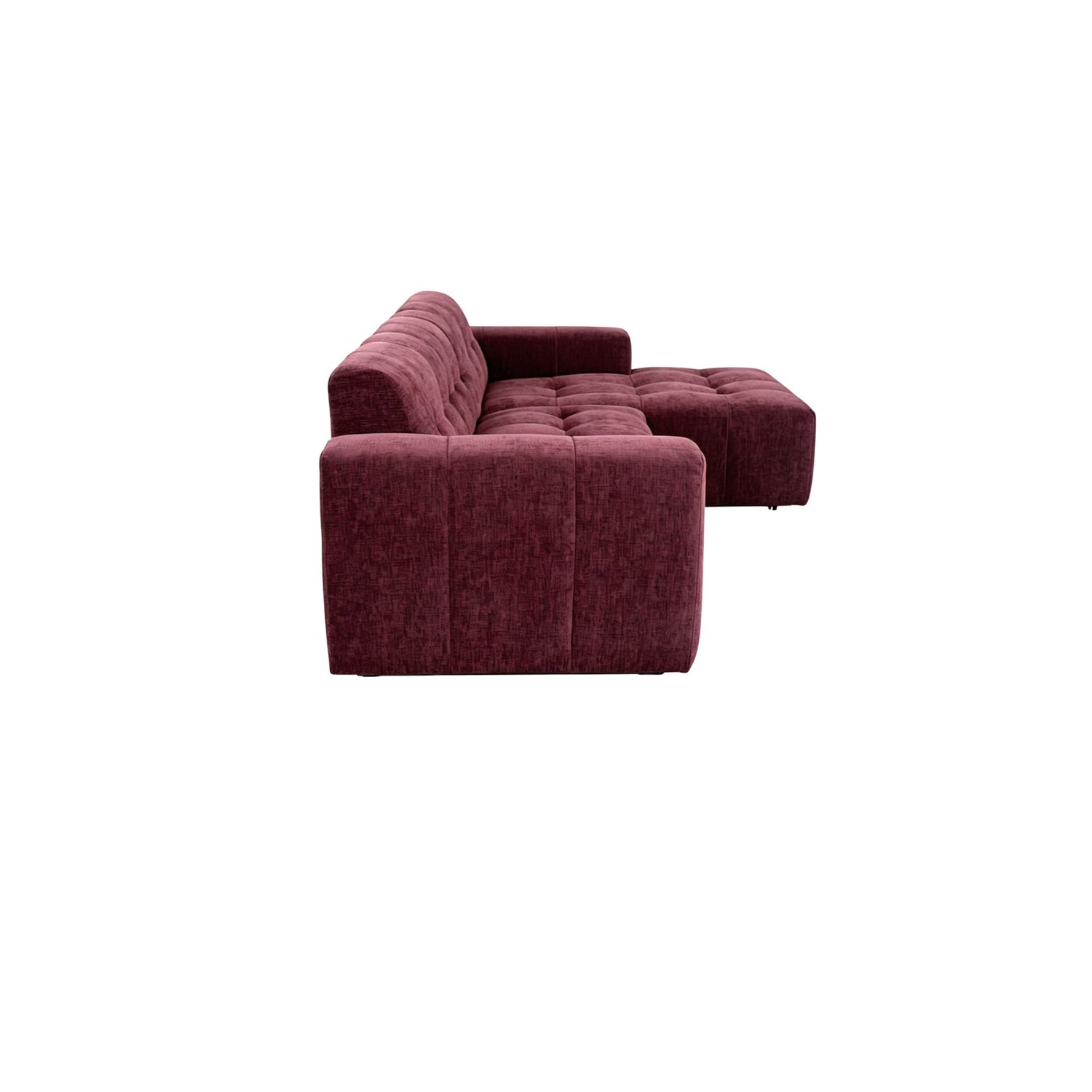 MySofa Ruby Hoekbank Paars  2,5 zits AL + Lounge R