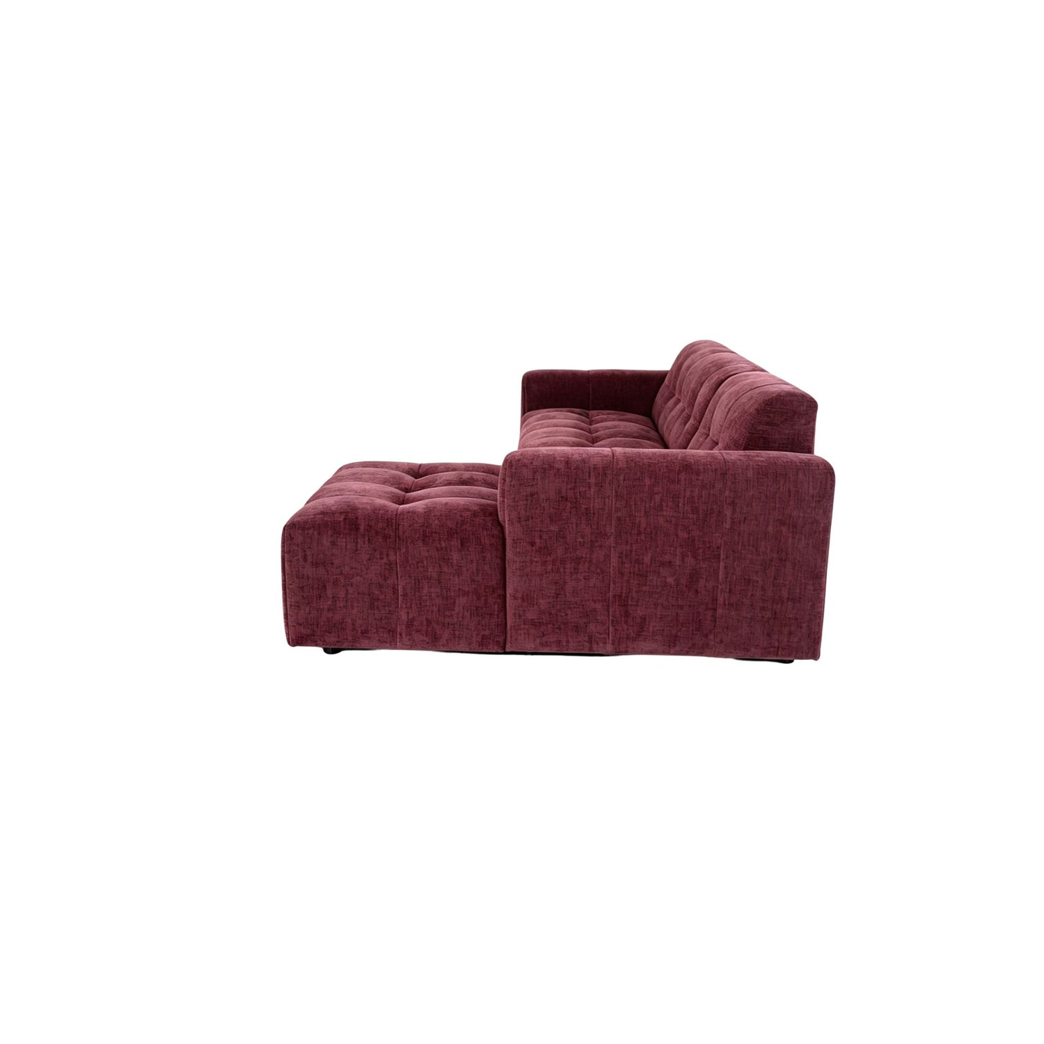 MySofa Ruby Hoekbank Paars  2,5 zits AL + Lounge R