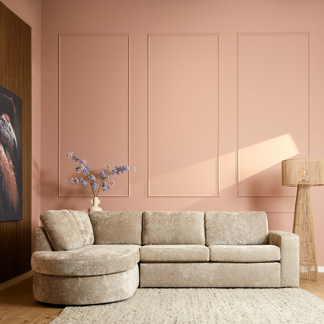 MySofa Alma | Divan Links + 2,5 zits | Beige - Industrieelinhuis.nl