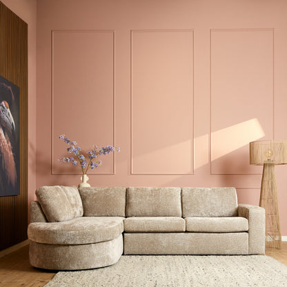 MySofa Alma | Beige | Divan Links + 2,5 zits | 5 jaar garantie - Industrieelinhuis.nl