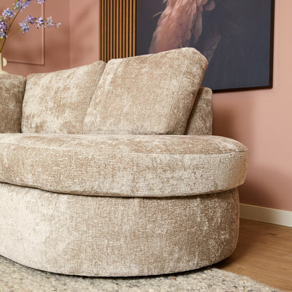 MySofa Alma | Beige | 2,5 zits + Divan Rechts | 5 jaar garantie - Industrieelinhuis.nl