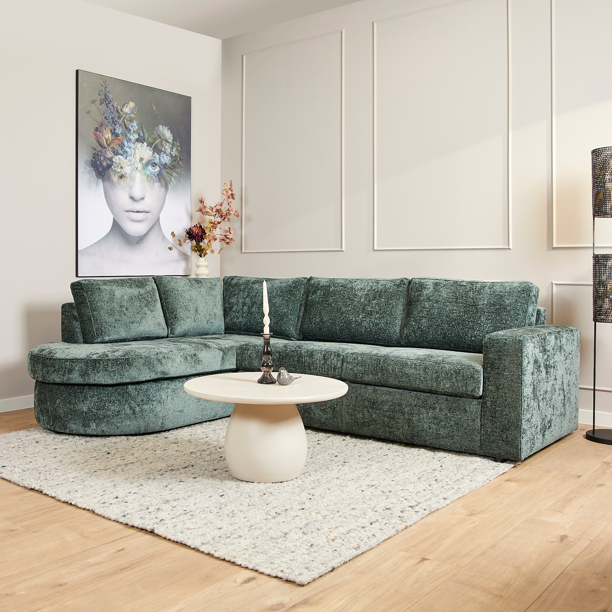 MySofa Alma | Divan Links + 2,5 zits | Green