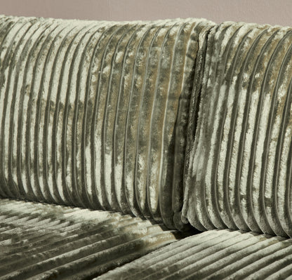 MySofa Teddy | 2,5 zits + Divan Rechts | Groen - Industrieelinhuis.nl
