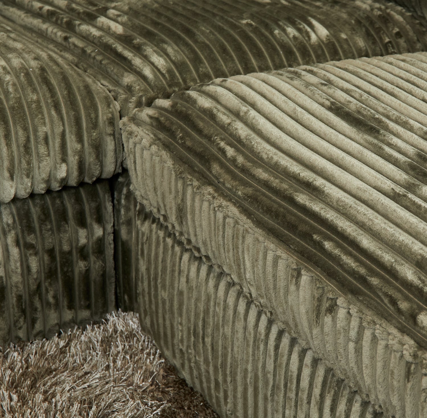 MySofa Teddy | 2,5 zits + Divan Rechts | Groen - Industrieelinhuis.nl