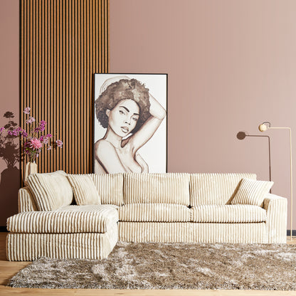 MySofa Teddy | Divan Links + 2,5 zits | Beige