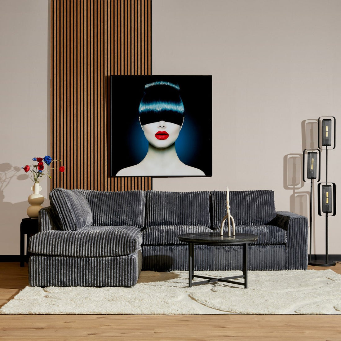 MySofa Teddy | Antraciet | Divan Links + 2,5 zits | 5 jaar garantie - Industrieelinhuis.nl