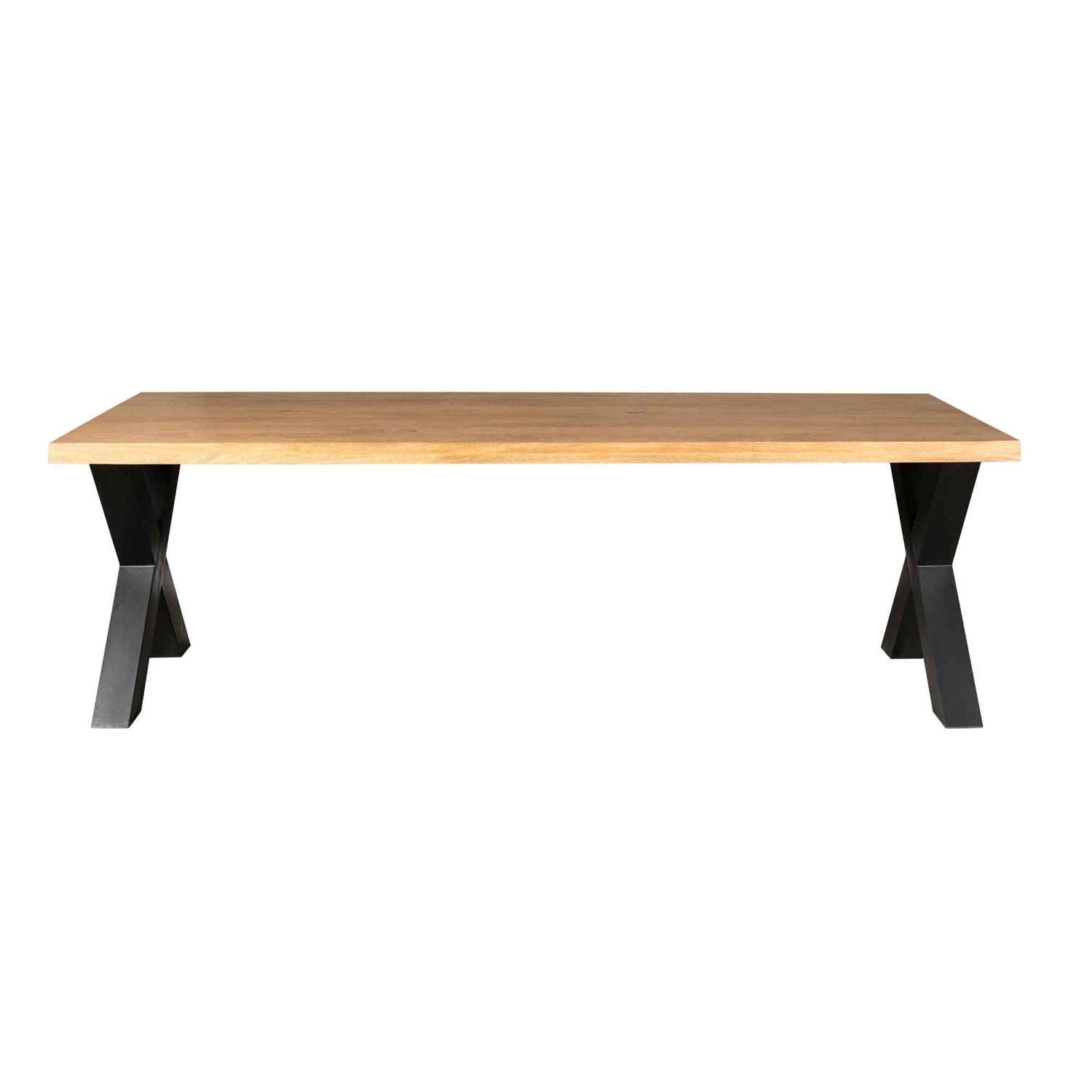 Mangohout eettafel Denver | Rechthoek X-poot | 200 cm