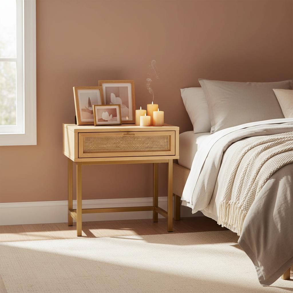 Nachtkastje Ibiza – Elegantie en Charme voor je Slaapkamer