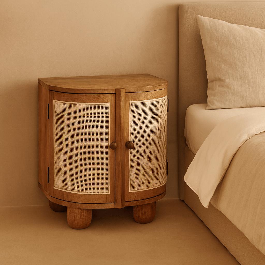 Nachtkastje Ubud in Bali stijl | 45x35x50cm