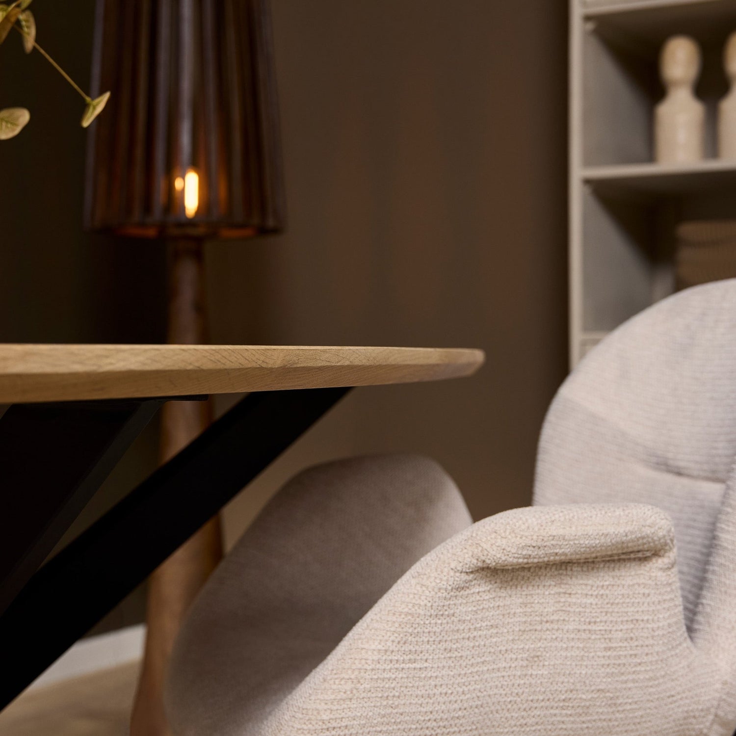 Organische Eettafel Cloud | Eiken hout | 210 cm