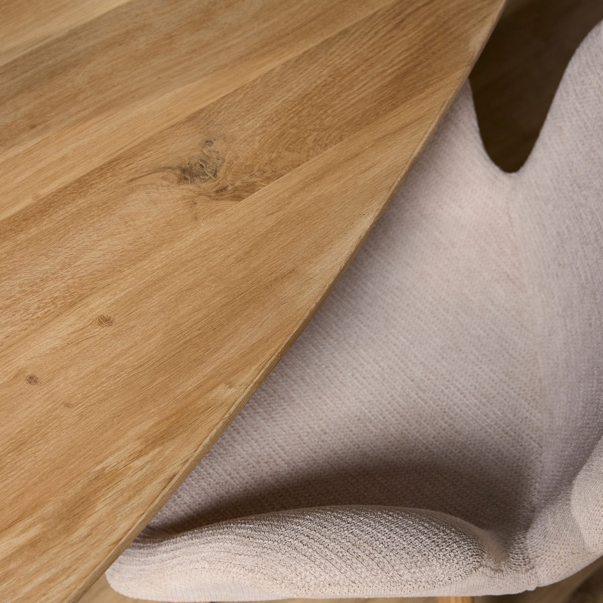 Organische Eettafel Cloud | Eiken hout | 210 cm